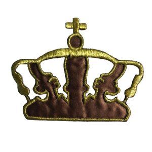 🛒 $3 Embroidered Iron on Patch - Crown #19